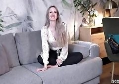 German Scout Delivers Rough Anal Pounding to Blonde Micky Muffin in Outdoor Pickup Casting
