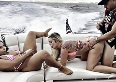 Kali Roses Big Butt Gets Pounded on Yacht