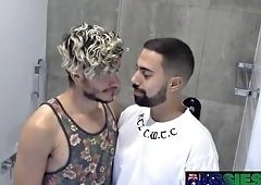 Luca and Rhys Deepthroat Then Bareback Fuck Hard