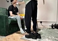 1JackDaniels Foot Fetish Worship: Sucking and Jerk Off