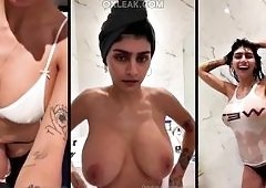 Mia Khalifas Solo Shower Tease Return