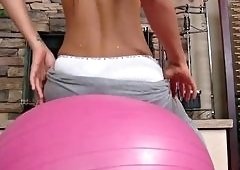 Amia Mileys Sultry Lesbian Yoga