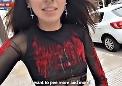 Katty West Craves Facial Cumshot Before Strutting Public Streets Bursting with Thick Cum Coverage Stunning