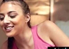 Big-Tits Teens Drench Each Other in Lesbian 3-Way Squirt