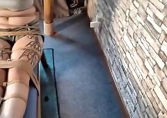 Tattooed Girl Bound and Pounded