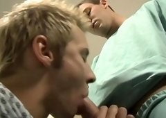 Homo twinks with hard knobs have a joy a fucking session
