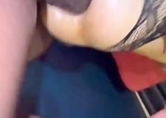 Blonde Slut Takes Massive BBC for Anal Creampie POV