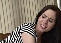 Brunette Amber Nevada Deepthroats Then Rides Ricky Stones White Cock