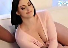 Big-Butt Lesbians Anal on Sofa