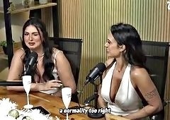 Brazilian Brunette Reveals Lesbian Pleasure Goals on Podcast