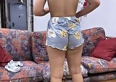 SugarPose Latina Teen Roleplays Haunted Mask