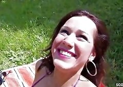 Stranger Pounds Shannya Tweens Ass in Rough Outdoor Sunbathing