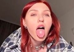 Horny Redhead Babe Relaxes After Work - POV Virtual Sex with Big Boobs