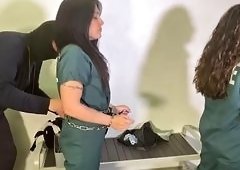 Big-Tits Meelina and Altheas Hard Jail Booking
