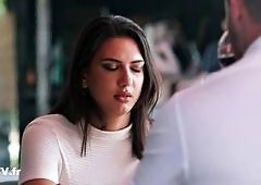 Hot French Brunettes Cuckold Reconciliation on Back Seat