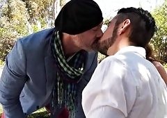 D. Arclyte Deep-Throats Dante Colle in French Threesome Facial
