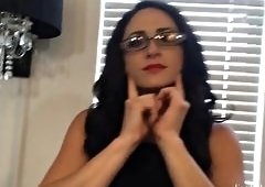 Cleo-La The Sultry Milf Masterfully Teases And Licks In Sense-Driving Pantyhose